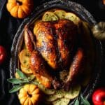 Cider Brined Roast Chicken with Apple and Herb Glaze Recipe