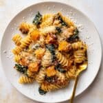 Baked Butternut Squash, Spicy Sausage and Spinach Pasta Recipe