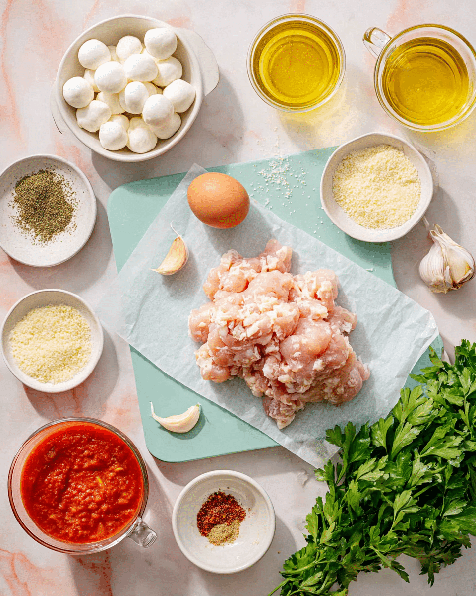 Mozzarella-Stuffed Meatballs in Marinara Sauce Recipe