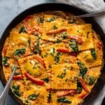 Ravioli with Creamy Tomato Sauce Recipe