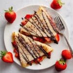 Nutella Crepes with Fresh Fruit and Powdered Sugar Recipe