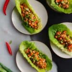 Sweet and Spicy Chicken Lettuce Wraps Recipe