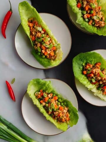 Sweet and Spicy Chicken Lettuce Wraps Recipe