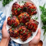 Oven Baked BBQ Boneless Chicken Thighs Recipe
