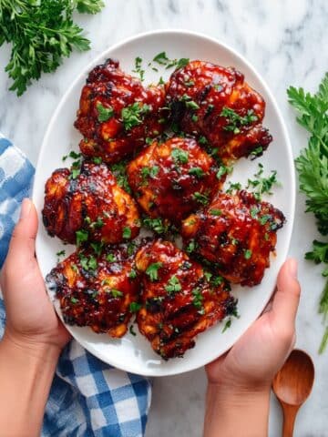 Oven Baked BBQ Boneless Chicken Thighs Recipe