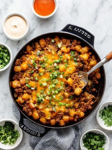 Quick Ground Beef and Potato Skillet Recipe