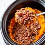 Easy Crockpot Sweet Potato Casserole with Pecan Topping Recipe