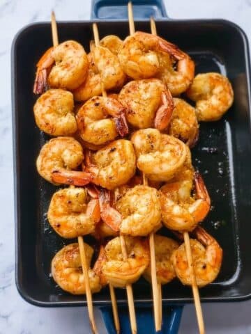 Grilled Cajun Butter Shrimp Skewers Recipe
