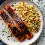 Maple BBQ Salmon with Brown Butter Couscous Recipe