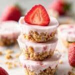 3 Ingredient Strawberry Yogurt Bites Recipe
