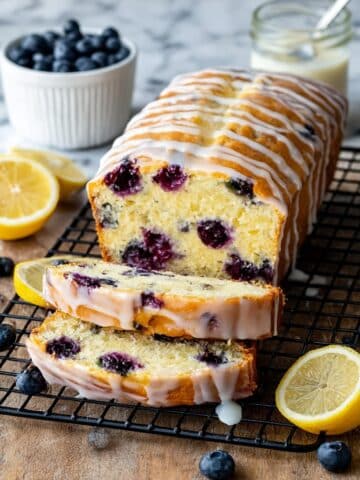 Lemon Blueberry Loaf Cake with Yogurt Recipe