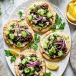 Ground Beef Pitas with Cucumber and Feta Recipe