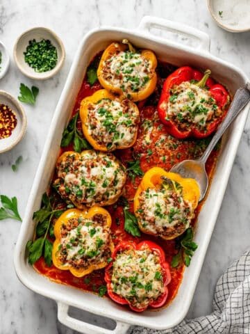 Ground Beef Stuffed Peppers Recipe