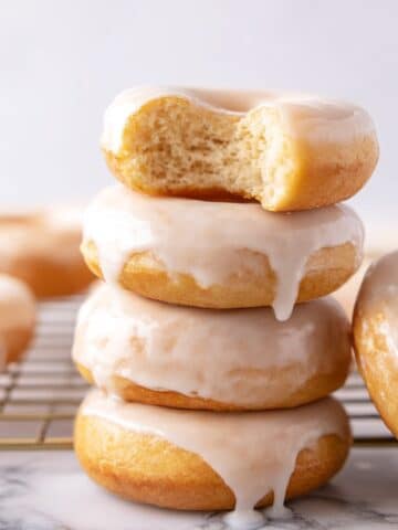 Baked Donuts with Vanilla Glaze and Sprinkles Recipe