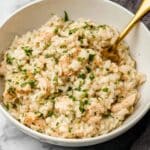 Creamy Chicken and Parmesan Rice Skillet Recipe