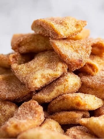 Cinnamon French Toast Bites with Maple Cinnamon Syrup and Vanilla Glaze Recipe