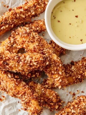 Air Fryer Pretzel Crusted Chicken Tenders Recipe