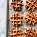 Glazed Apple Fritter Waffles Recipe