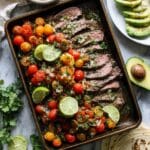 Cilantro Lime Flank Steak with Cherry Tomato Salsa Recipe