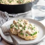 Creamed Chicken Over Biscuits Recipe