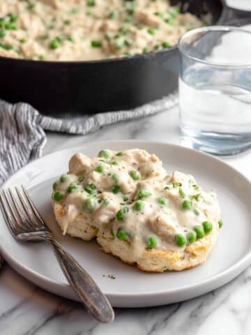 Creamed Chicken Over Biscuits Recipe