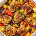 Roasted Chicken and Vegetables with Olives and Balsamic Recipe