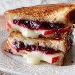 Brie, Apple and Cranberry Grilled Cheese Recipe