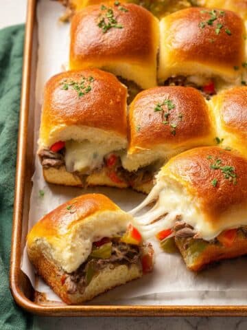 Philly Cheesesteak Sliders Recipe