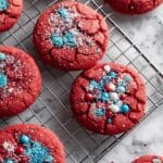Red Velvet Cake Mix Cookies with M&M's Recipe