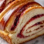 Raspberry Swirl Brioche Loaf Recipe