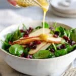 Pear and Arugula Salad with Dates Cranberries and Toasted Almonds Recipe
