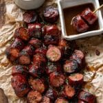 Maple BBQ Hasselback Kielbasa Bites Recipe