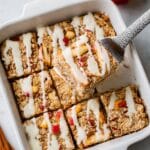 Apple Cinnamon Baked Oatmeal with Maple Glaze Recipe