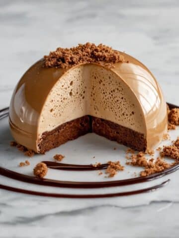 Gingerbread Latte Mousse Domes Recipe