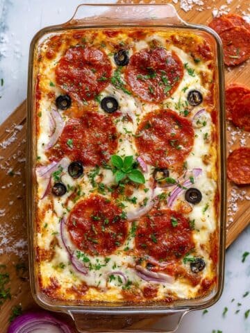 High Protein Cottage Cheese Pizza Bowl Recipe