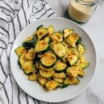 Air Fryer Parmesan Crusted Zucchini Recipe