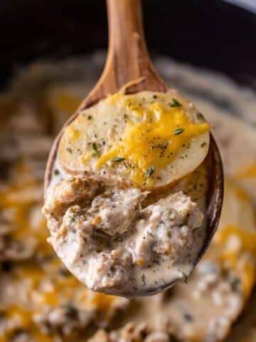 Crock Pot Hamburger Potato Casserole Recipe