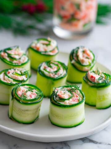 Smoked Salmon and Dill Cucumber Roll-Ups Recipe