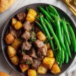 Garlic Butter Steak Bites and Potatoes Recipe