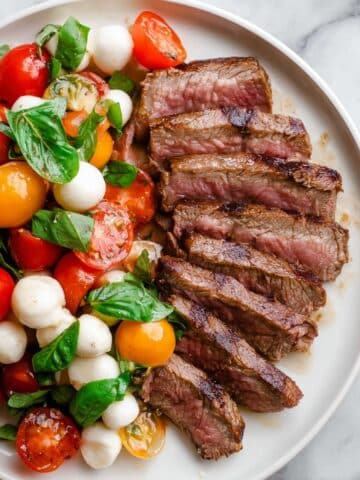 Seared Balsamic Steak Caprese Recipe