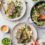 Crispy Sesame Tofu with Sriracha Mayo and Cilantro Lime Rice Recipe