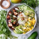 Teriyaki Salmon Rice Bowl with Mango and Coconut Milk Rice Recipe