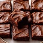 Chewy Fudgy Frosted Brownies Recipe