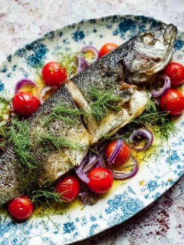 Greek-Style Roasted Branzino Recipe