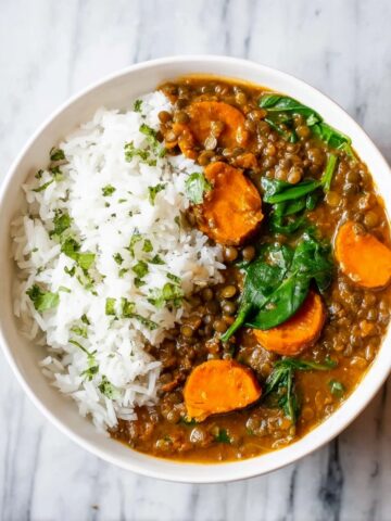 15-Minute Lentil Veggie Curry Recipe