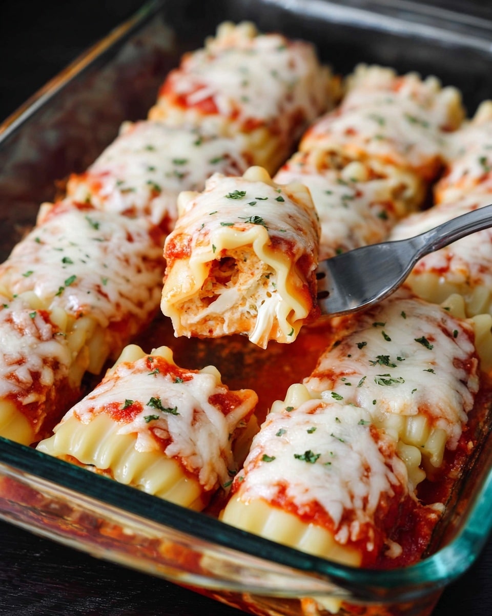 A clear rectangular glass baking dish holds two evenly spaced layers of food. The bottom layer consists of red sauce spread flat on the dish base. On top, there are 15 rectangular pasta shapes placed tightly in a grid of 3 columns and 5 rows. Each pasta piece is smooth and pale beige, with neatly crimped edges that create a consistent scalloped pattern all around. The pasta covers nearly the whole surface with no gaps. The dish is set on a white marbled surface. photo taken with an iphone --ar 4:5 --v 7