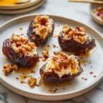 Stuffed Dates with Goat Cheese, Walnuts, and Honey Recipe