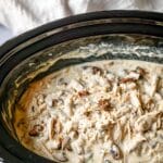 Slow Cooker Cream Cheese Chicken with Mushrooms and Mozzarella Recipe