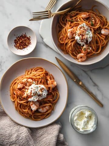 Spicy Lobster Bucatini with Burrata Recipe