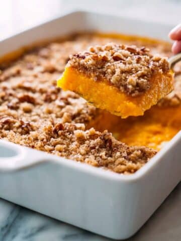 Sweet Potato Casserole with Pecan Topping Recipe